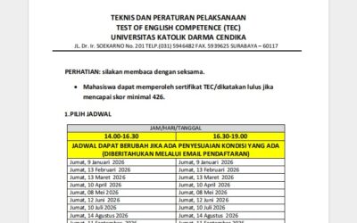 Jadwal TEC Tahun 2026