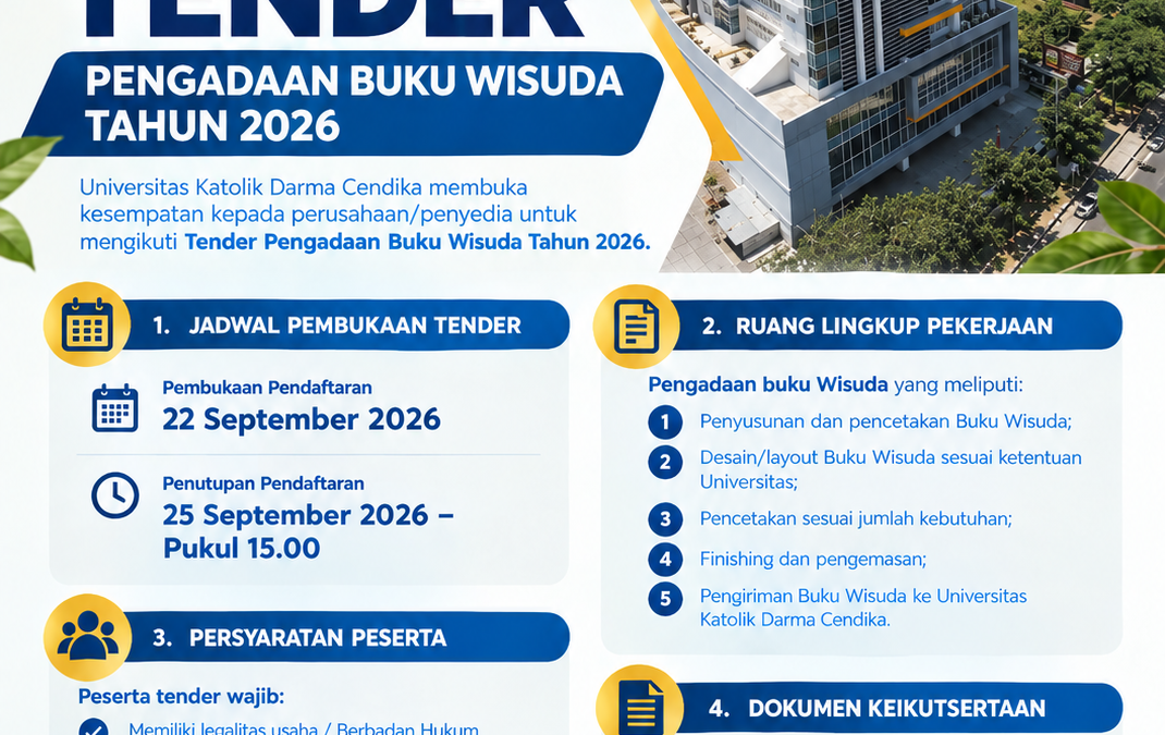 PERPANJANGAN TENDER BUKU WISUDA