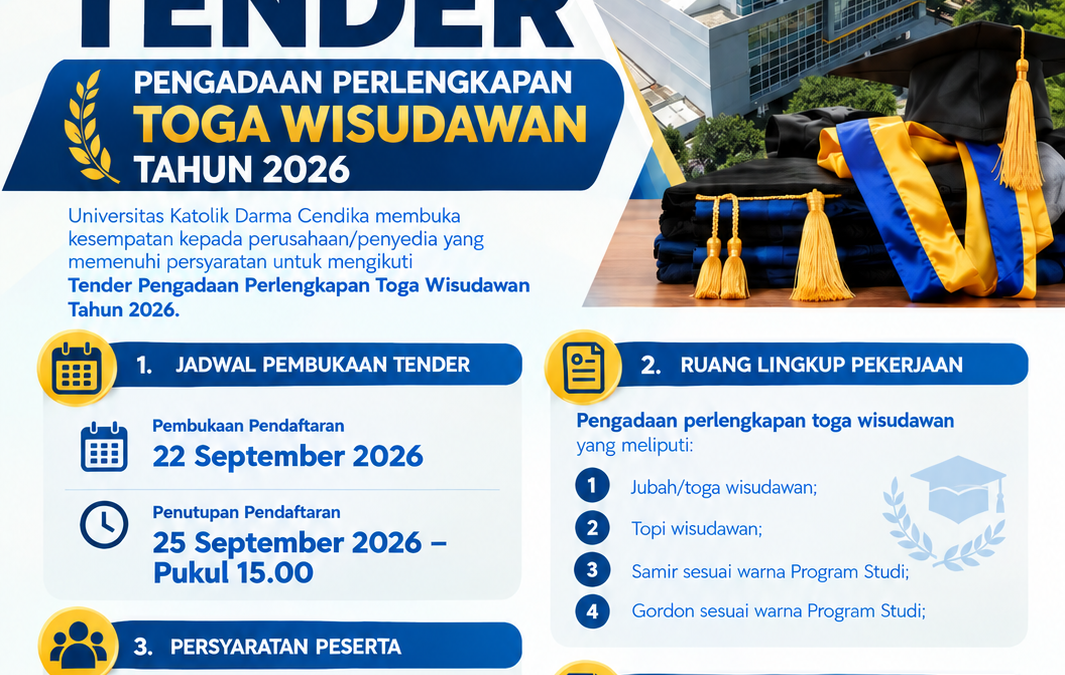 PERPANJANGAN TENDER TOGA WISUDA