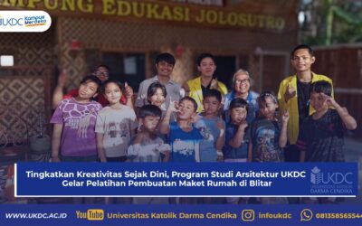 Tingkatkan Kreativitas Sejak Dini, Program Studi Arsitektur UKDC Gelar Pelatihan Pembuatan Maket Rumah di Blitar