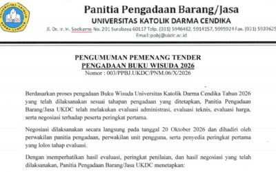 Pengumuman Pemenang Tender Buku Wisuda